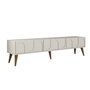 Hanah Home Lyon 44 Mueble para TV Crema y Nogal